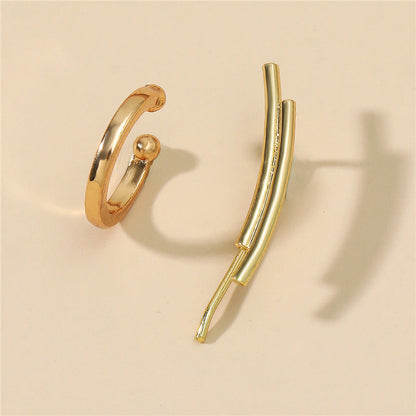 Geometric Ear Clip Leaf Ear Clip