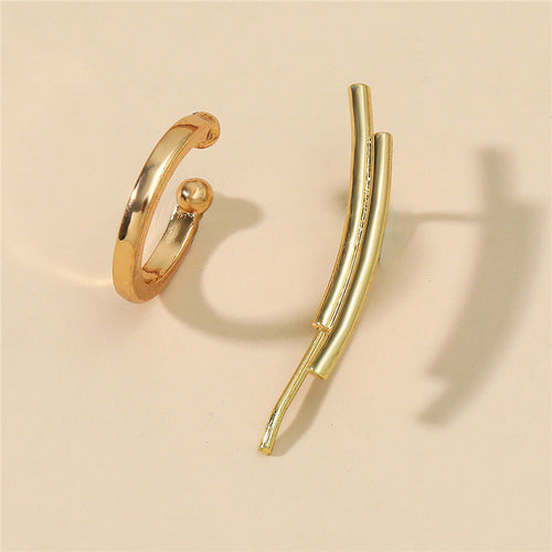 Geometric Ear Clip Leaf Ear Clip